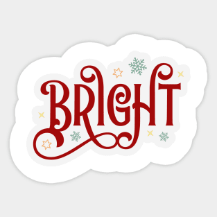 Bright Christmas Sticker Sticker